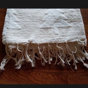 Rachel Zoe New Viral Cream Christmas Tree Throw Blanket